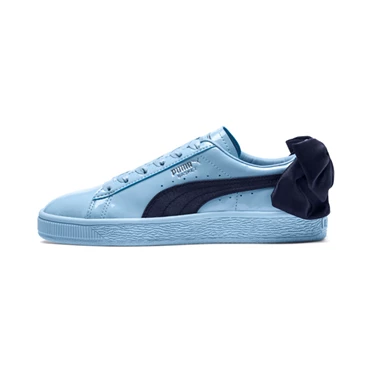 Puma Basket Bow Lakovane Tenisky Dievcenske Námornícka Modrá | YQVL-09524