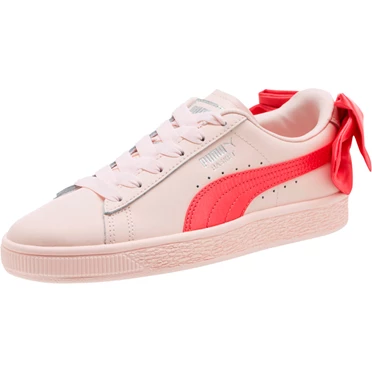 Puma Basket Bow Tenisky Dievcenske Ruzove | TFXM-09416