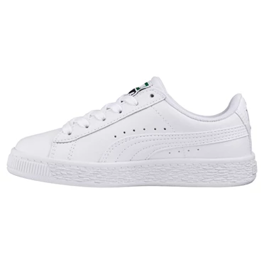 Puma Basket Classic Tenisky Dievcenske Biele | CJVG-56948