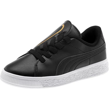 Puma Basket Crush Ac Tenisky Dievcenske Čierne Zlate | GFRU-30125