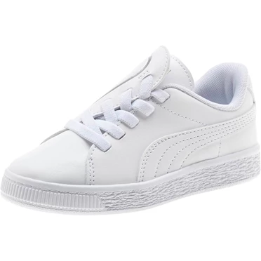 Puma Basket Crush Ac Tenisky Dievcenske Biele Strieborne | QKVO-19256