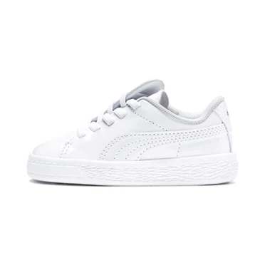 Puma Basket Crush Lakovane Ac Tenisky Dievcenske Biele | FSTG-09618