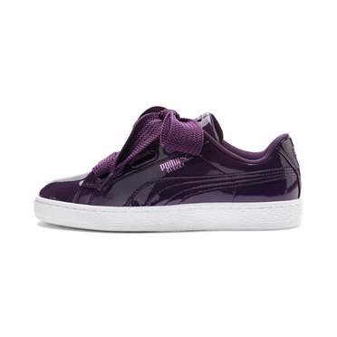 Puma Basket Heart Lakovane Tenisky Damske Indigo Biele | HINQ-98167