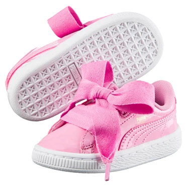 Puma Basket Heart Lakovane Tenisky Dievcenske Ruzove | KIYC-28697