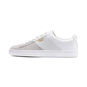 Puma Basket Remix Tenisky Damske Biele Zlate | KBPU-83640