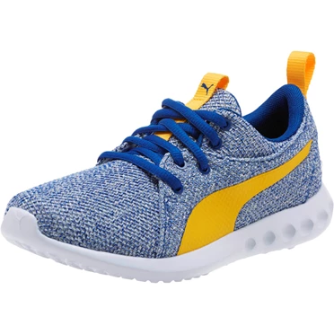 Puma Carson 2 Bold Knit Tenisky Dievcenske Modre Žlté | NOEZ-36972