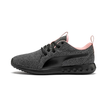 Puma Carson 2 Knit Bezecke Topanky Damske Čierne Biele Ruzove | DQYC-17694