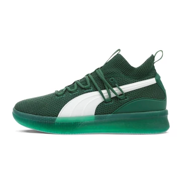 Puma Clyde Court Core Basketbalove Tenisky Damske Tmavo Zelene Biele | IROP-48692