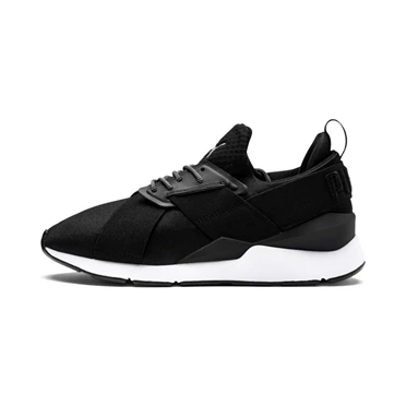 Puma En Pointe Muse Satin Tenisky Damske Čierne Biele | UWOZ-96572