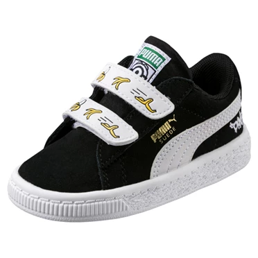 Puma Minions Suede V Tenisky Dievcenske Čierne Biele | BDRN-29710