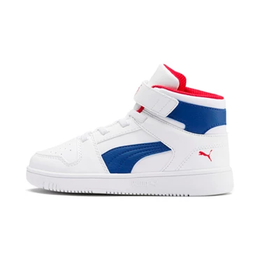 Puma Rebound Layup Tenisky Chlapcenske Biele Modre Červené | LZNX-89702