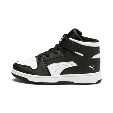 Puma Rebound Layup Tenisky Chlapcenske Čierne Biele | ZPBV-72453