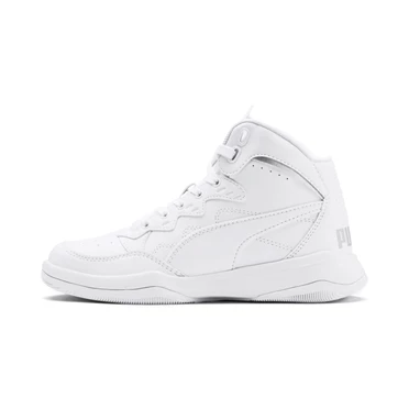 Puma Rebound Playoff Sl Tenisky Dievcenske Biele Strieborne | TGWO-43985