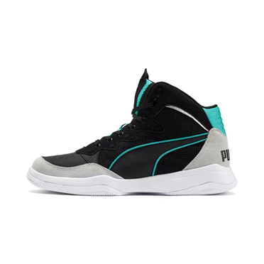 Puma Rebound Playoff Suede Tenisky Panske Čierne Biele | OLQG-35089