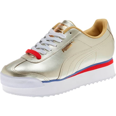 Puma Roma Amor Mix Metal Tenisky Damske Zlate Biele | ADFK-70623