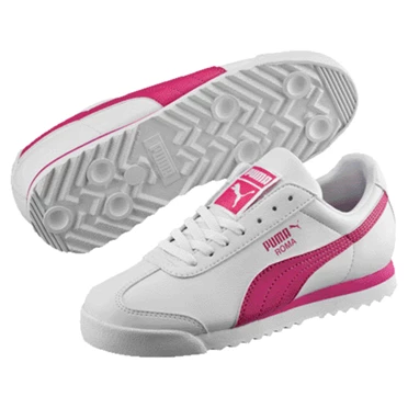 Puma Roma Basic Tenisky Chlapcenske Biele Fuchsie Nachový | EAGD-12843