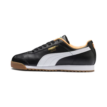 Puma Roma Basic Tenisky Panske Čierne Oranžové | MIQT-84679