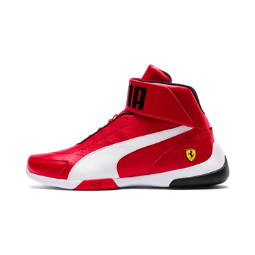 Puma Scuderia Ferrari Kart Cat Stredne Iii Hi Top Tenisky Panske Biele | BKLE-47162