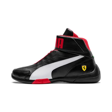 Puma Scuderia Ferrari Kart Cat Stredne Iii Hi Top Tenisky Panske Čierne Biele | NDXT-35201