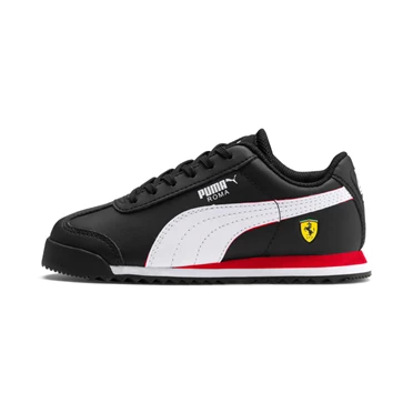 Puma Scuderia Ferrari Roma Tenisky Chlapcenske Čierne Biele | GIRF-01637