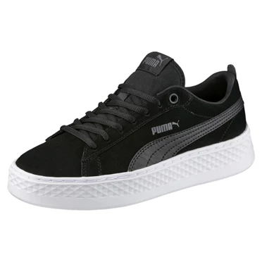 Puma Smash Platform Suede Tenisky Damske Čierne | BKTR-75403