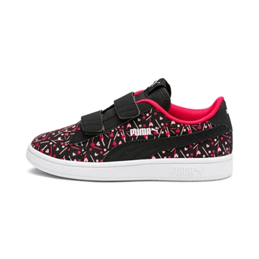 Puma Smash V2 Confetti Ac Tenisky Dievcenske Čierne Ruzove | NGDU-26345