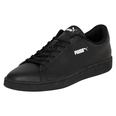 Puma Smash V2 Kozene Perf Tenisky Panske Čierne | VYMC-95781