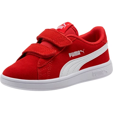 Puma Smash V2 Suede Tenisky Dievcenske Červené Biele | ZPSD-95306