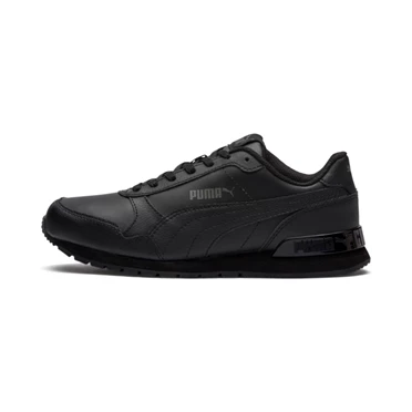 Puma St Runner V2 Kozene Tenisky Dievcenske Čierne Tmavo Siva | WQLX-85932