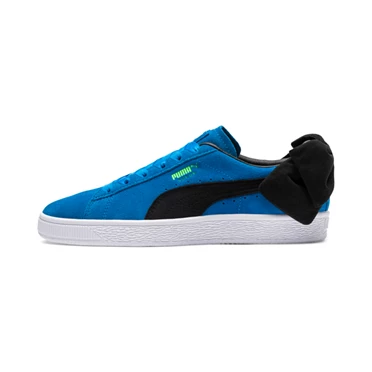 Puma Suede Bow Block Tenisky Damske Modre Čierne | UDVL-73628