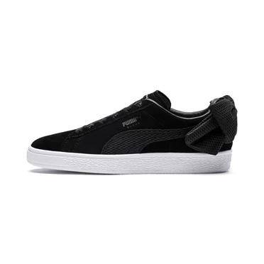 Puma Suede Bow Uprising Tenisky Damske Čierne Biele | UNAB-70296