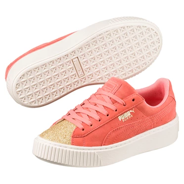 Puma Suede Glam Tenisky Dievcenske Zlate Ruzove | SDUB-93081