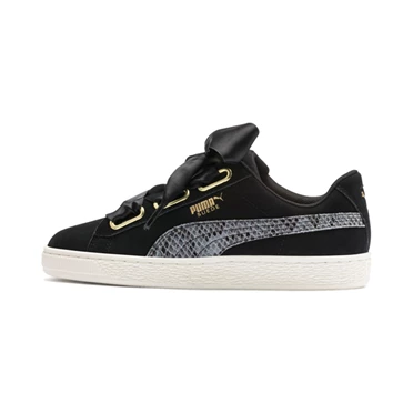 Puma Suede Heart Snake Lux Tenisky Damske Čierne Zlate | UQRH-58347