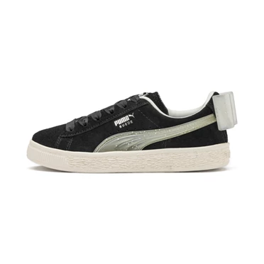 Puma Suede Jelly Bow Ac Tenisky Dievcenske Čierne Siva Strieborne | DCES-38406