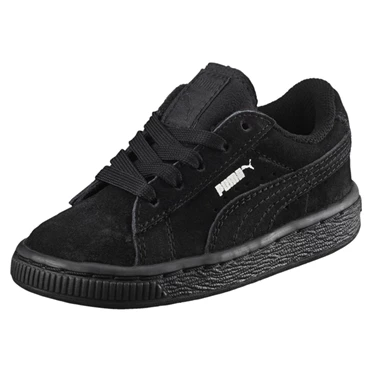 Puma Suede Tenisky Chlapcenske Čierne Strieborne | WABN-24390