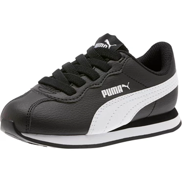 Puma Turin Ii Ac Tenisky Chlapcenske Čierne Biele | AEXS-86214