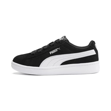 Puma Vikky V2 Suede Ac Tenisky Dievcenske Čierne Biele Strieborne | QNKG-29158